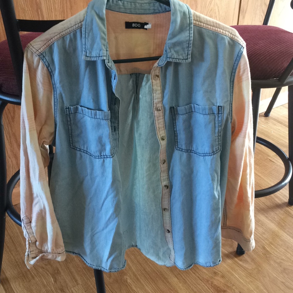 Long sleeve jean shirt